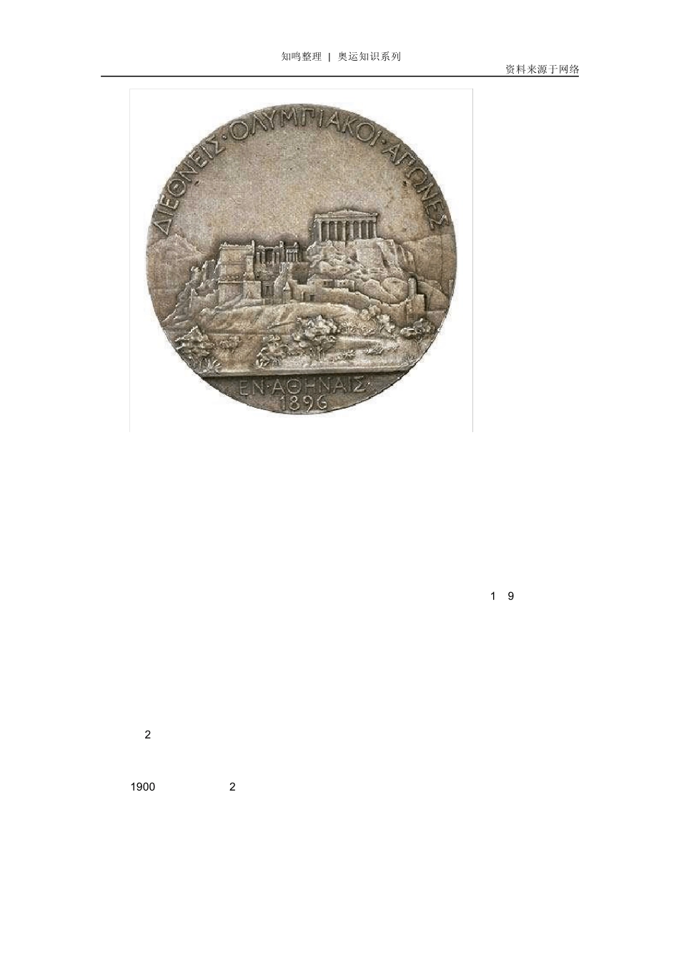 知鸣推荐：历届(18962012)奥运会奖牌图案及意义_第2页