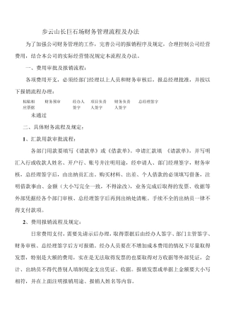 石场财务管理流程及办法