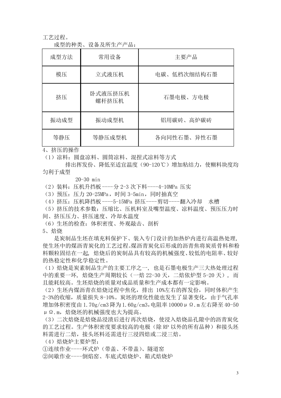 石墨电极的原料及制造工艺_第3页