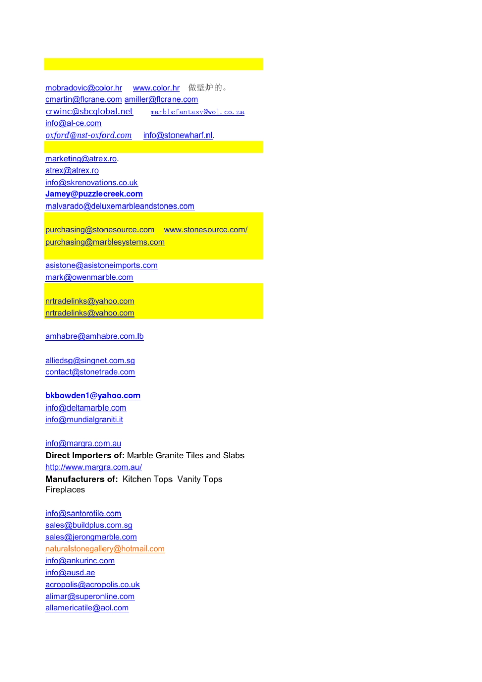 石材外贸邮箱_第1页