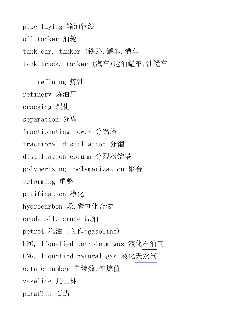 石油化工专业英语词汇_第2页
