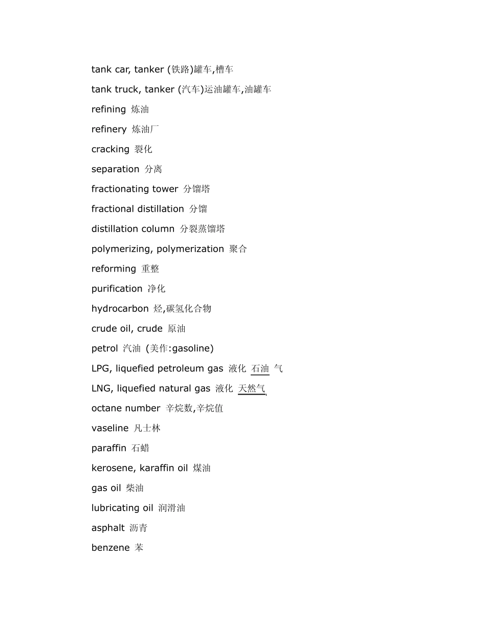 石油化工专业词汇_第2页