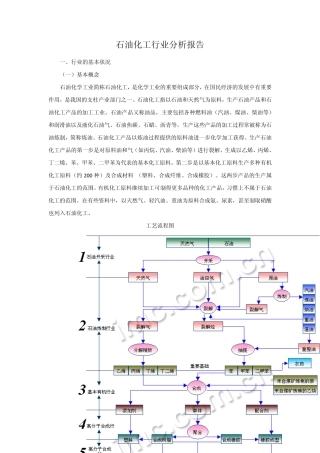 石油化工行业分析报告