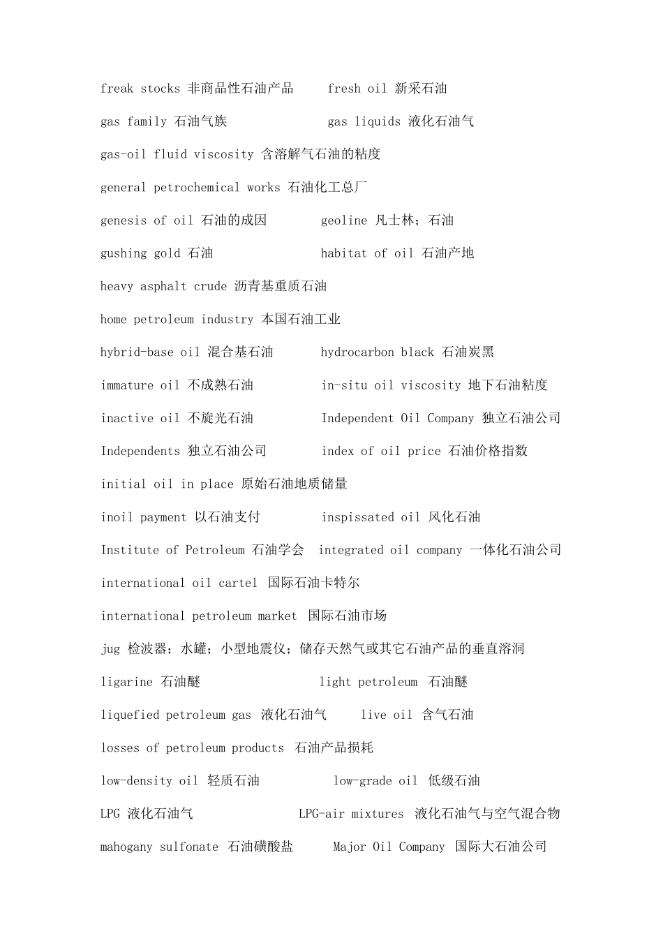 石油相关词汇(英文)_第2页