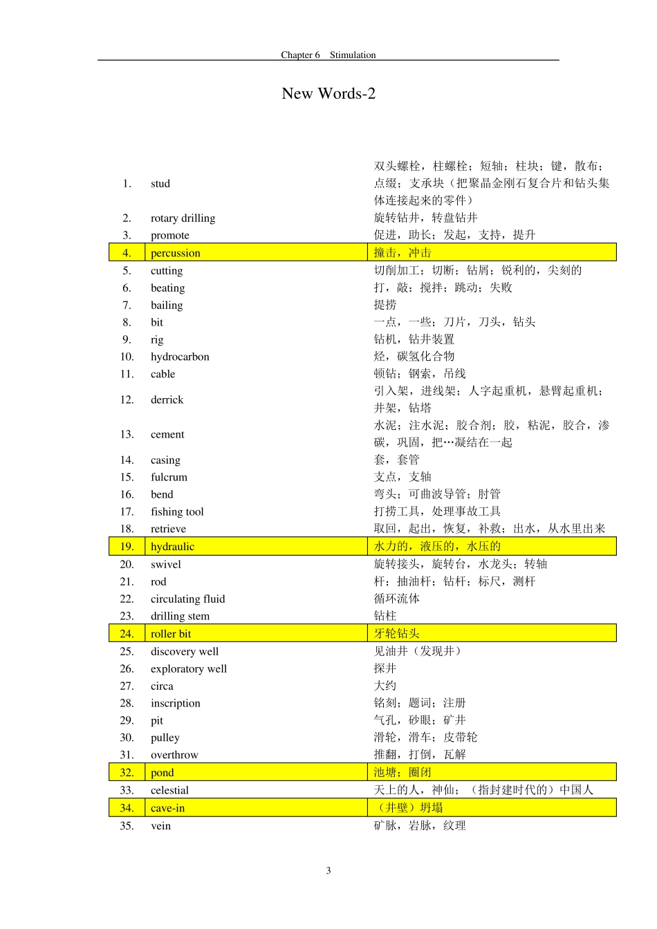石油行业常用英语词汇_第3页