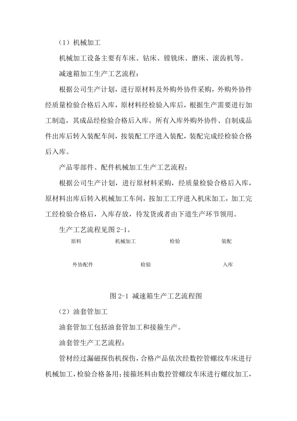 石油装备、油管、套管、抽油机加工工艺流程_第1页