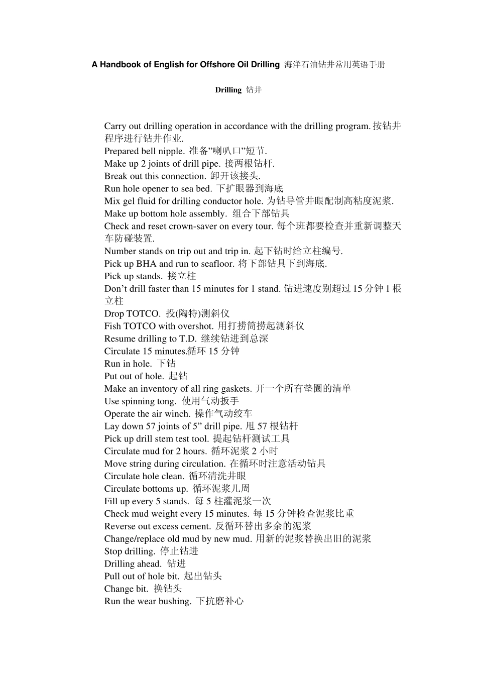 石油钻井英语(非常好)_第1页