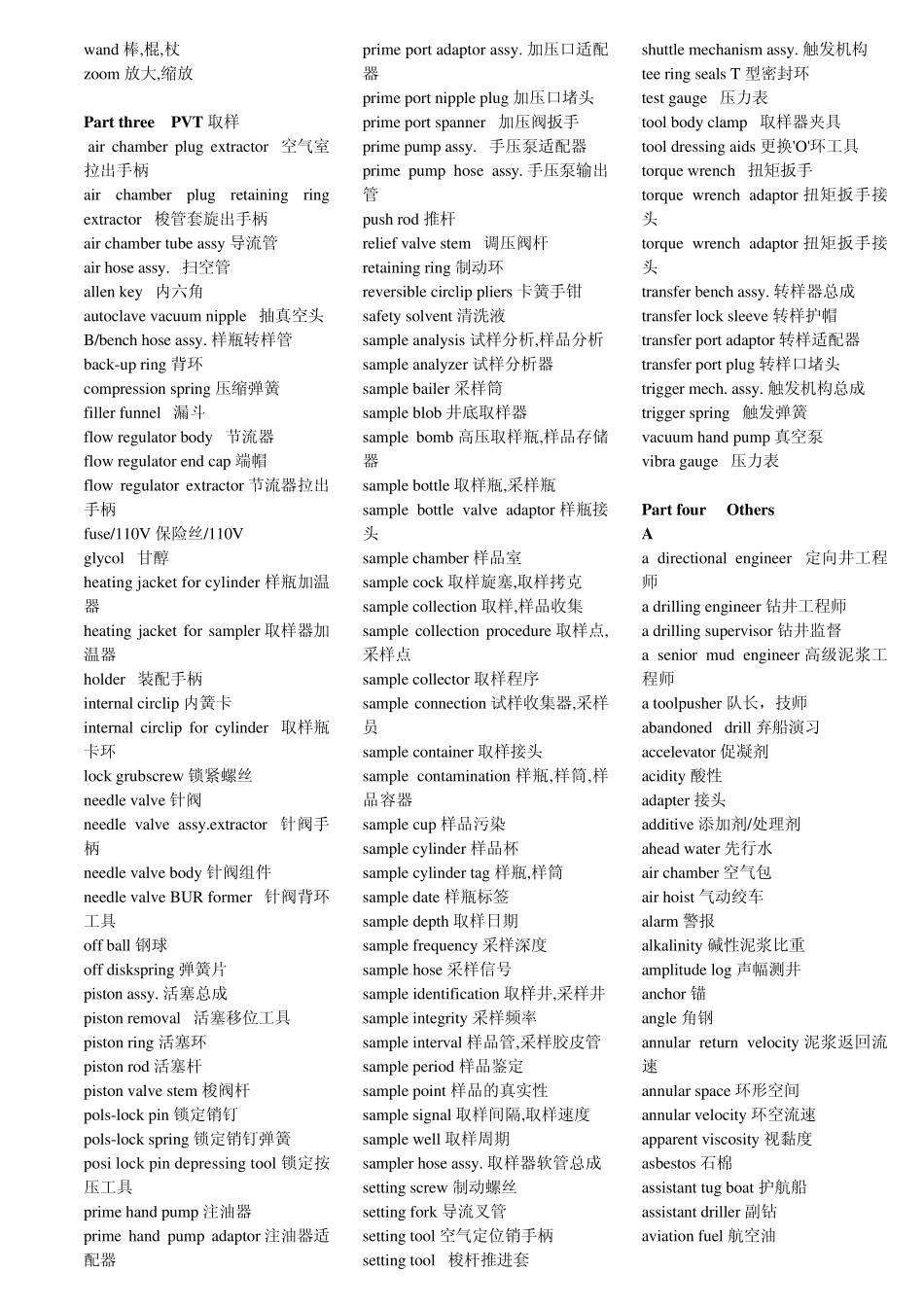 石油钻井词汇_第3页