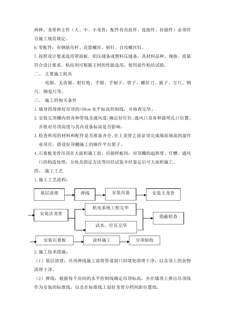 石膏板吊顶施工工艺_第3页