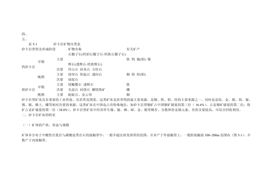 矽卡岩型矿床总结_第2页