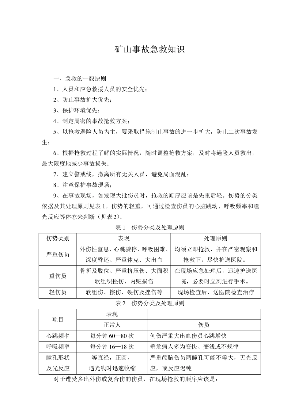 矿山事故急救知识_第1页