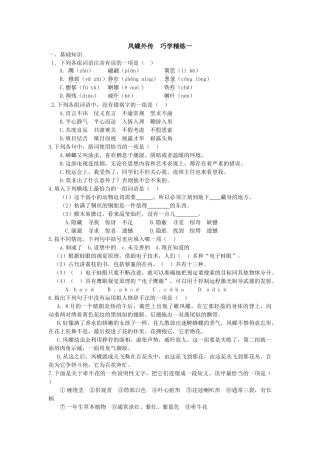 凤蝶外传　巧学精练