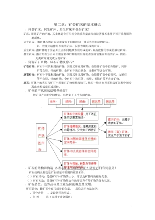 矿床的基本概念