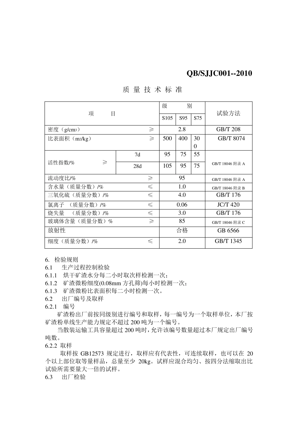 矿渣微粉质量技术标准_第3页