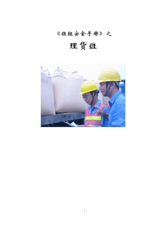 码头理货员安全工作手册37页word