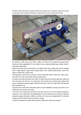 砂带机制作方法与图纸