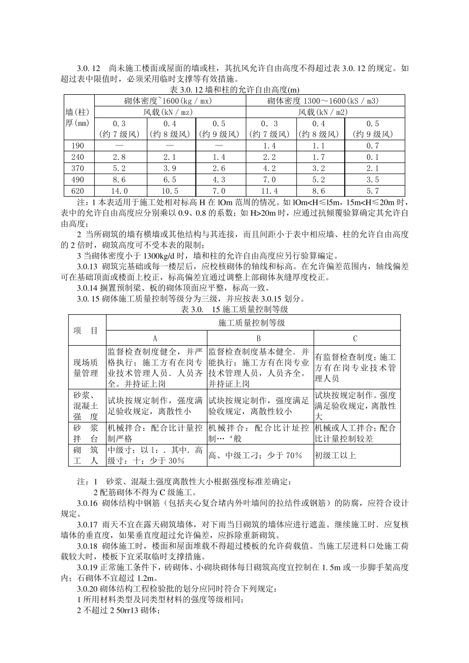 砌体结构工程施工质量验收规范_第3页