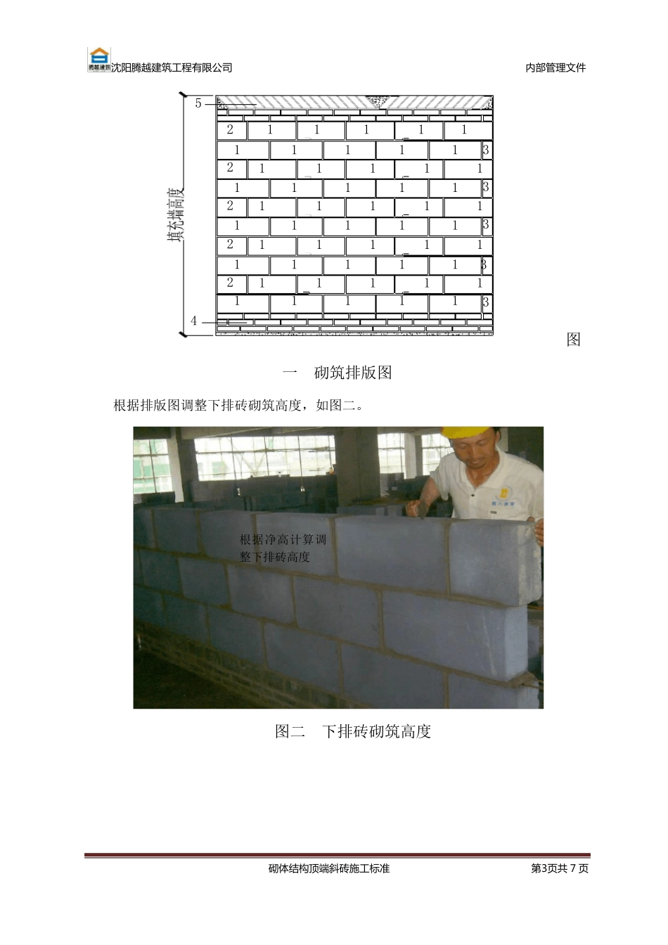 砌筑填充墙斜顶砖施工标准正文_第3页