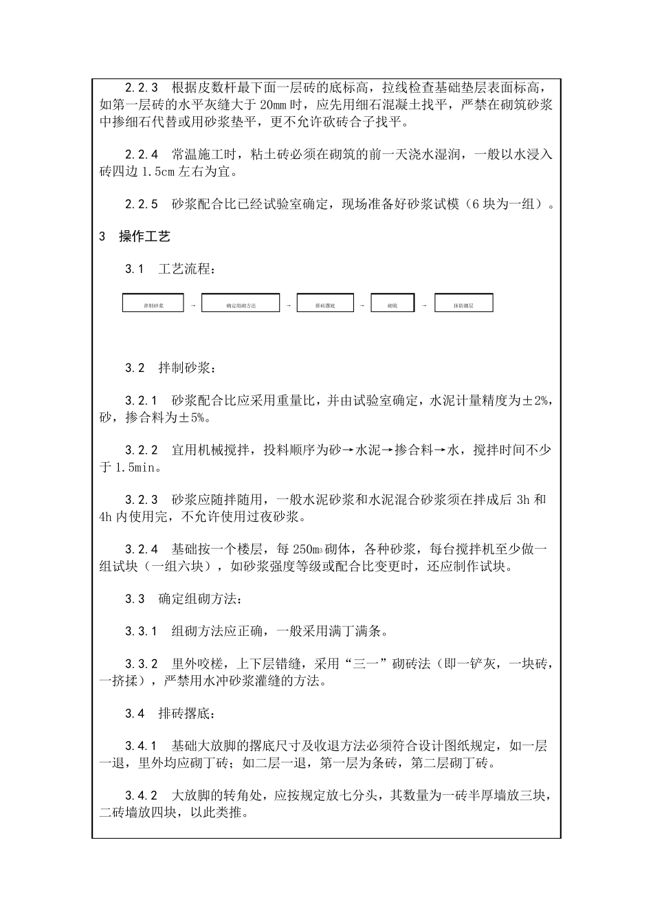 砌筑工程技术交底_第2页