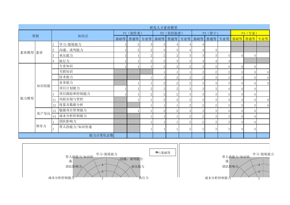 研发人员能力素质模型图_第1页