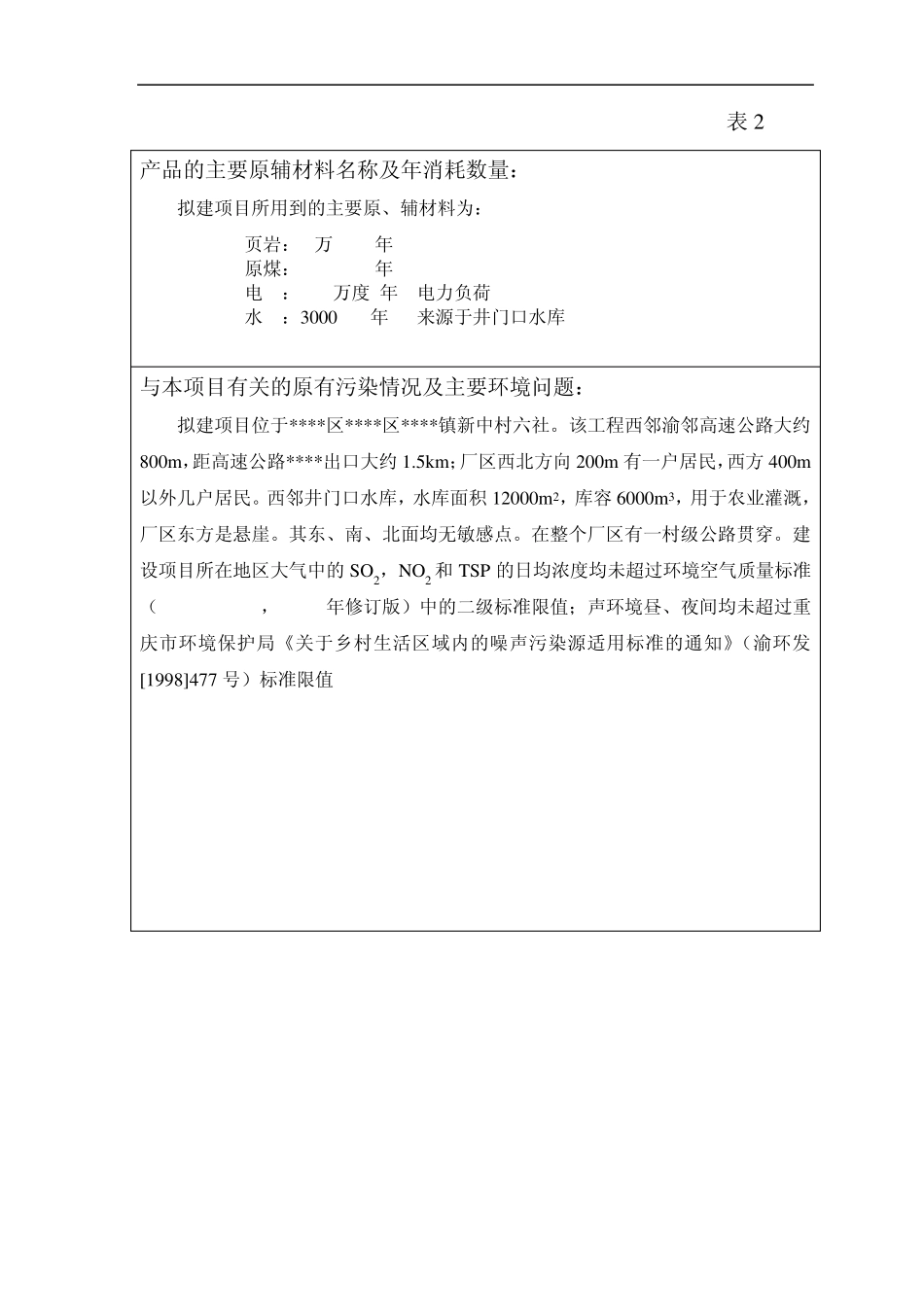 砖厂环评评价报告表_第2页