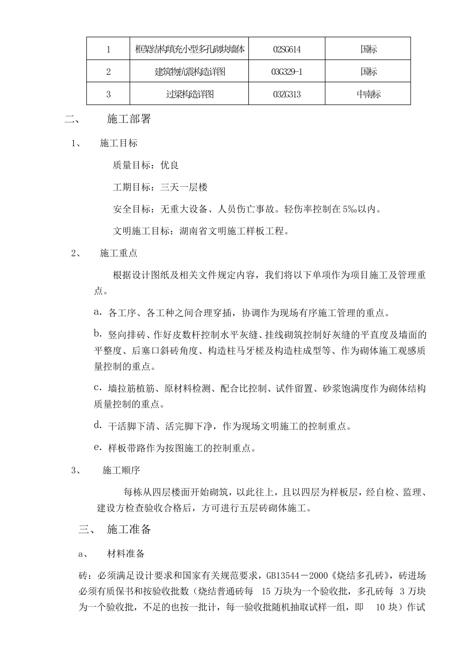 砖砌体工程施工方案_第3页
