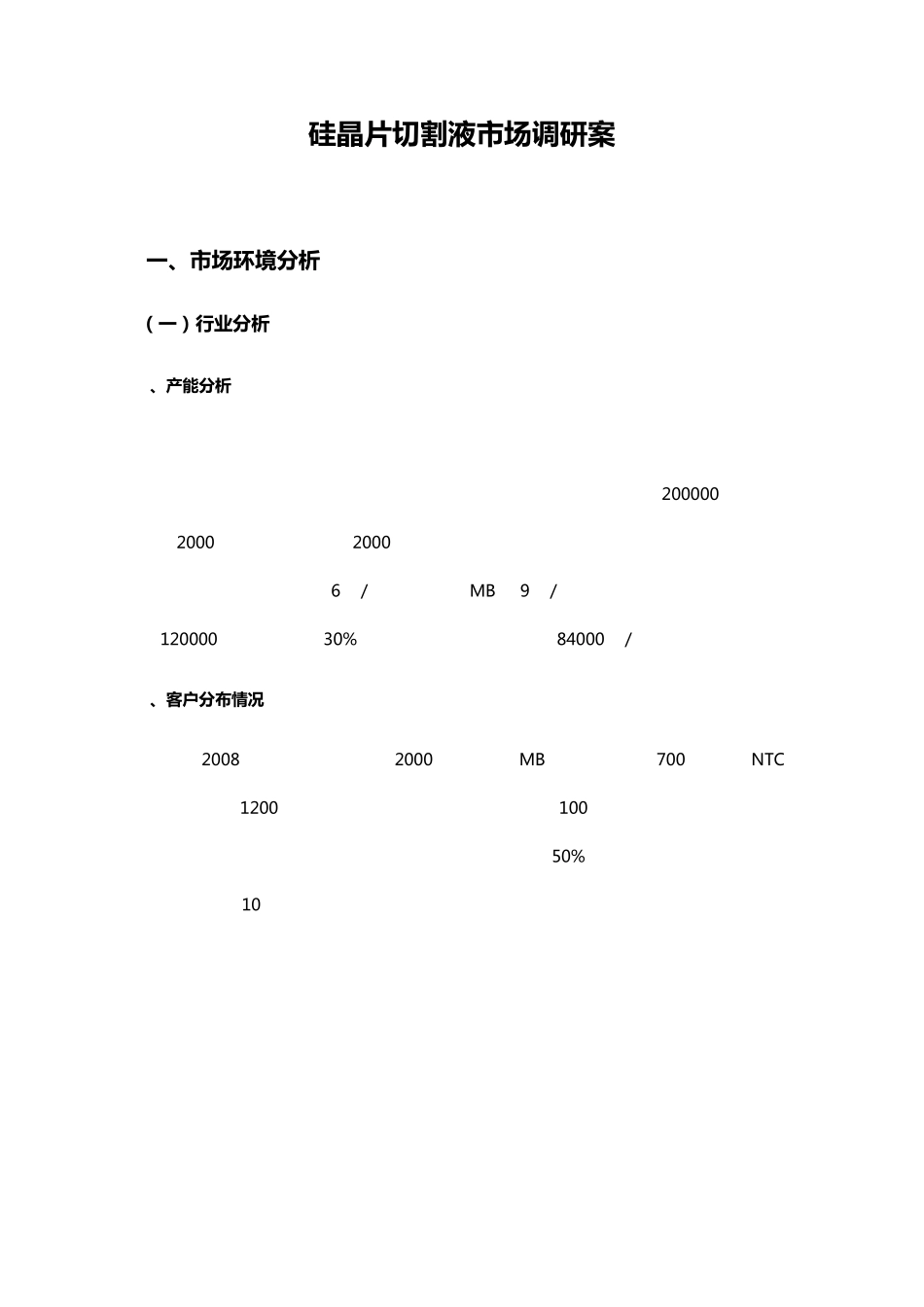 硅晶片切割液市场调研案_第1页