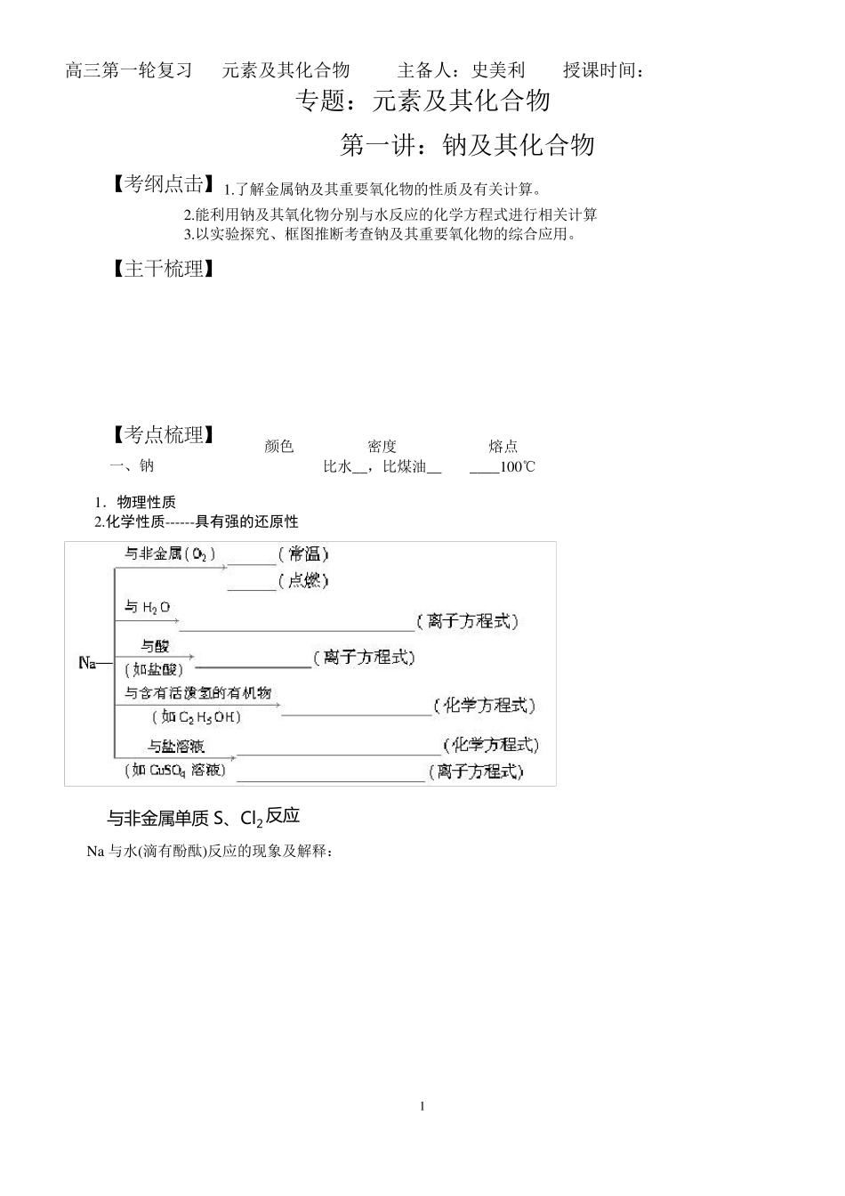 硫及其化合物_第1页
