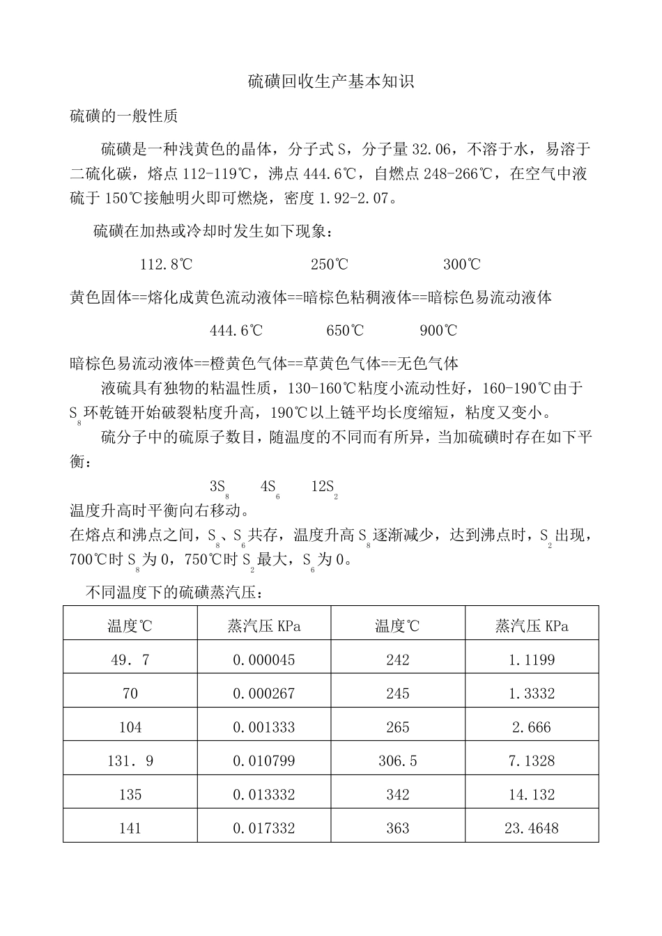 硫磺基本知识_第1页