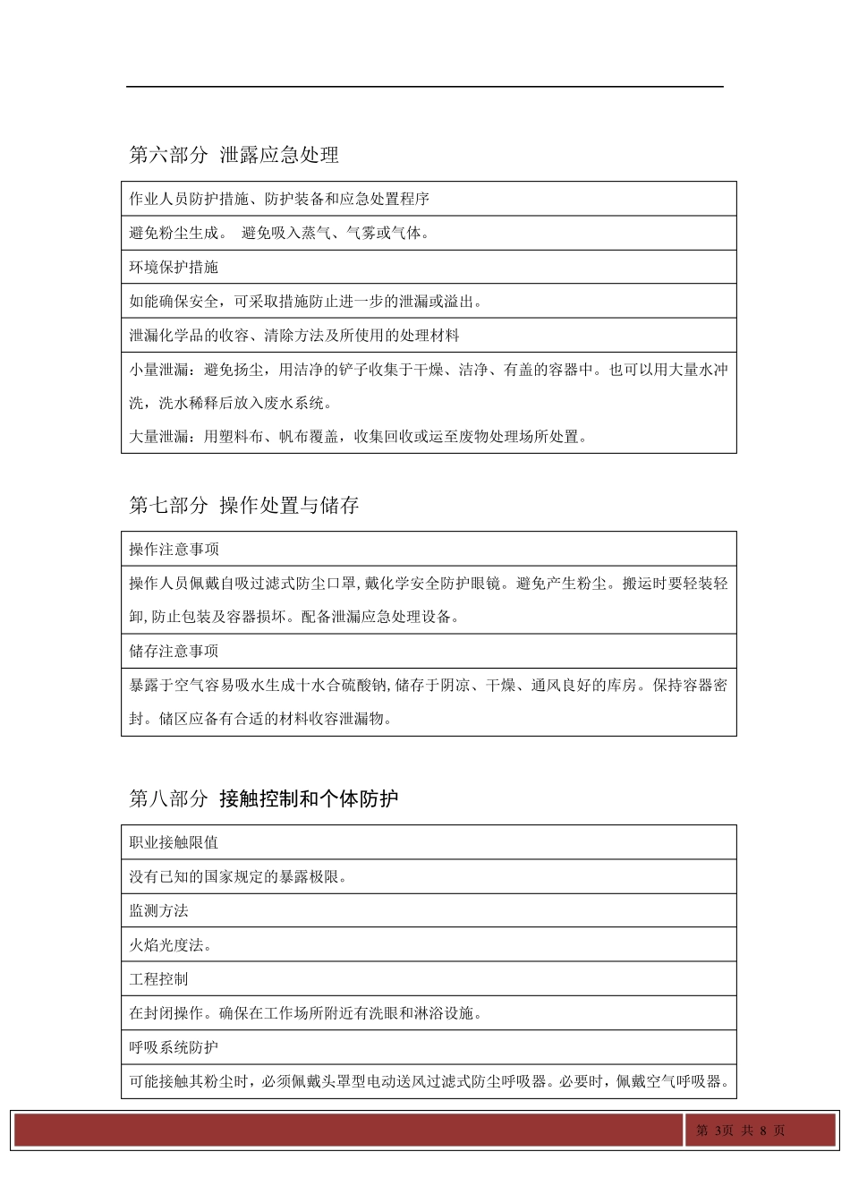 硫酸钠MSDS_第3页