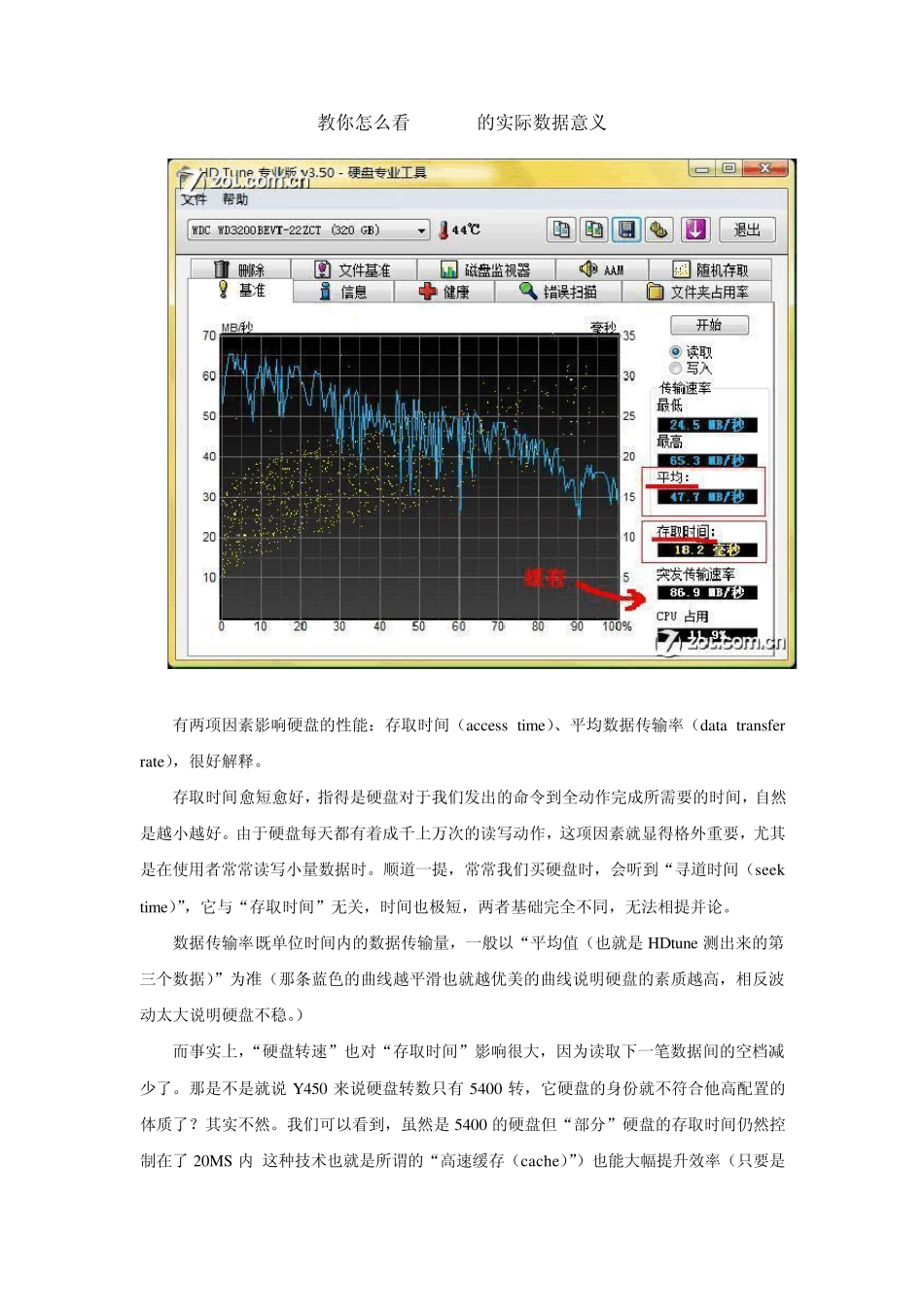 硬盘测试工具HDtune使用说明_第1页