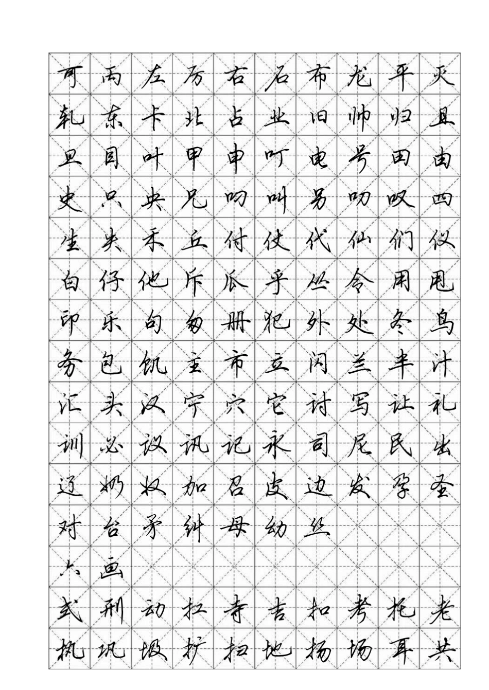硬笔行书3000常用字_第3页