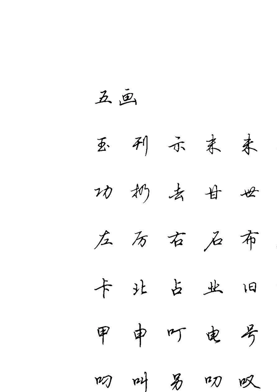 硬笔行书现代汉语3500常用字字帖_第3页