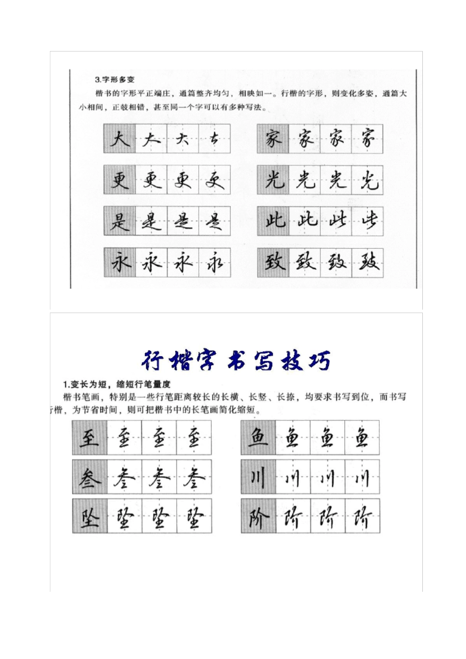 硬笔行楷字帖全教程47页_第2页