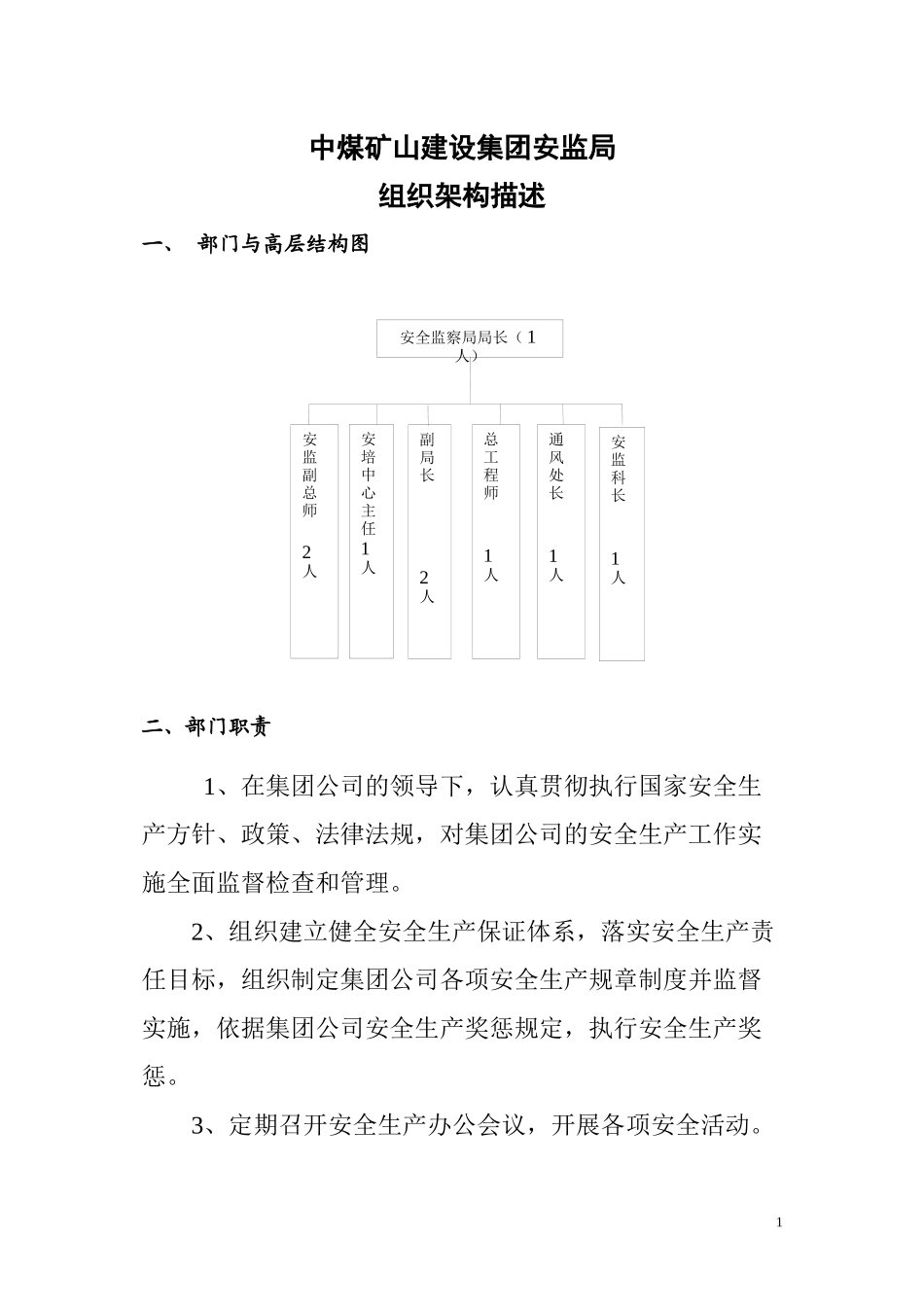 安监局组织架构图(新)_第1页