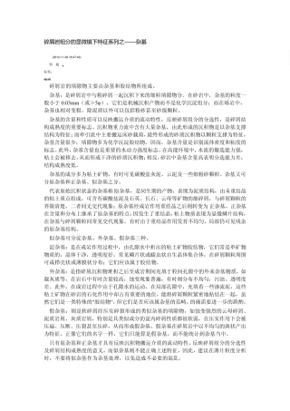 碎屑岩组分的显微镜下特征系列之杂基