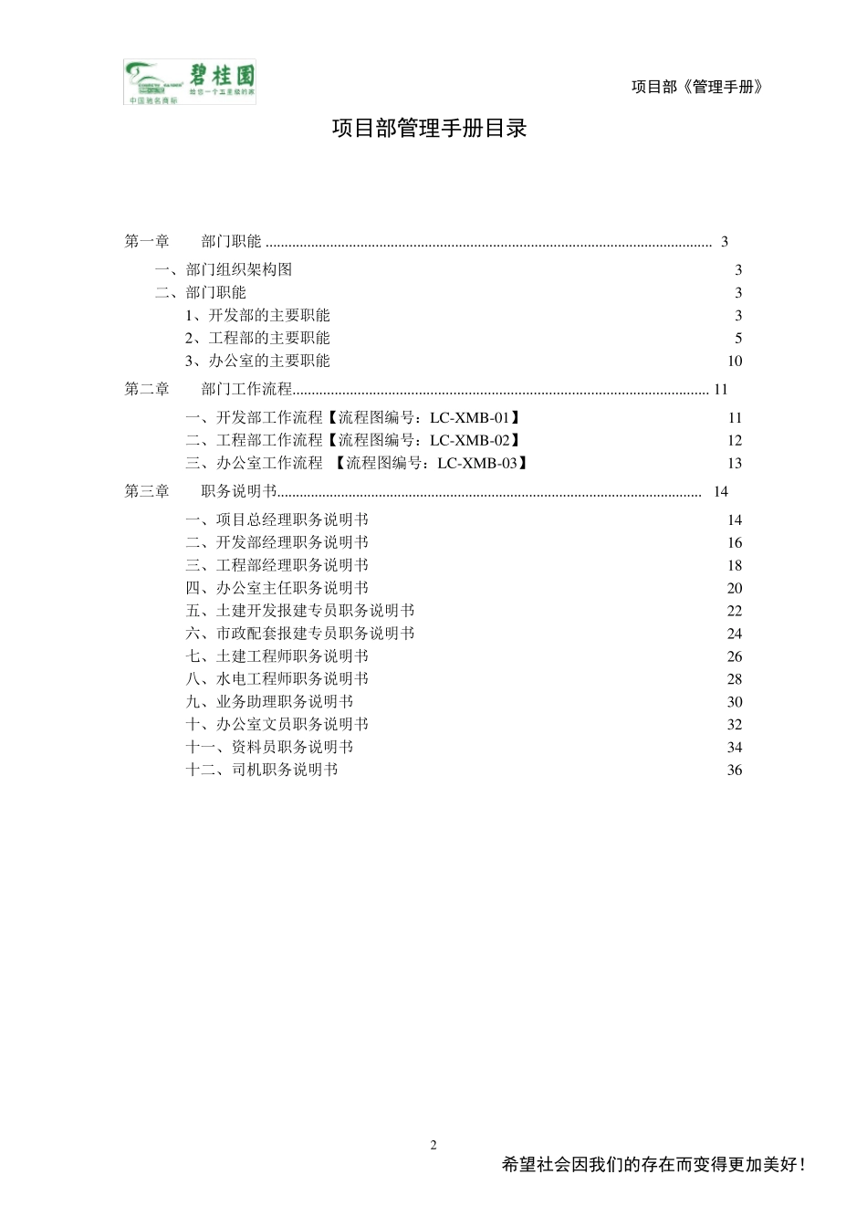 碧桂园项目部管理手册_第2页