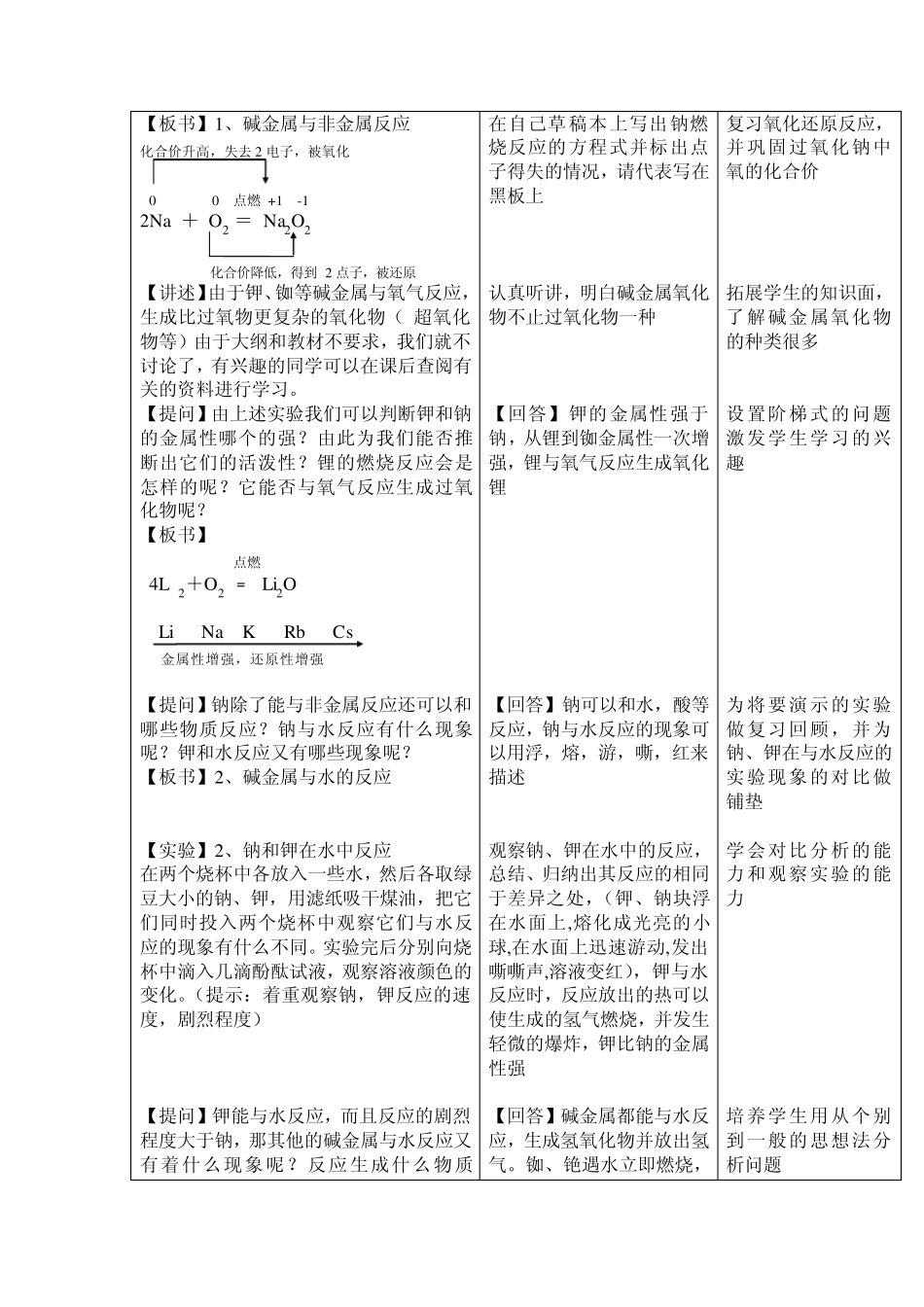 碱金属的教案_第3页