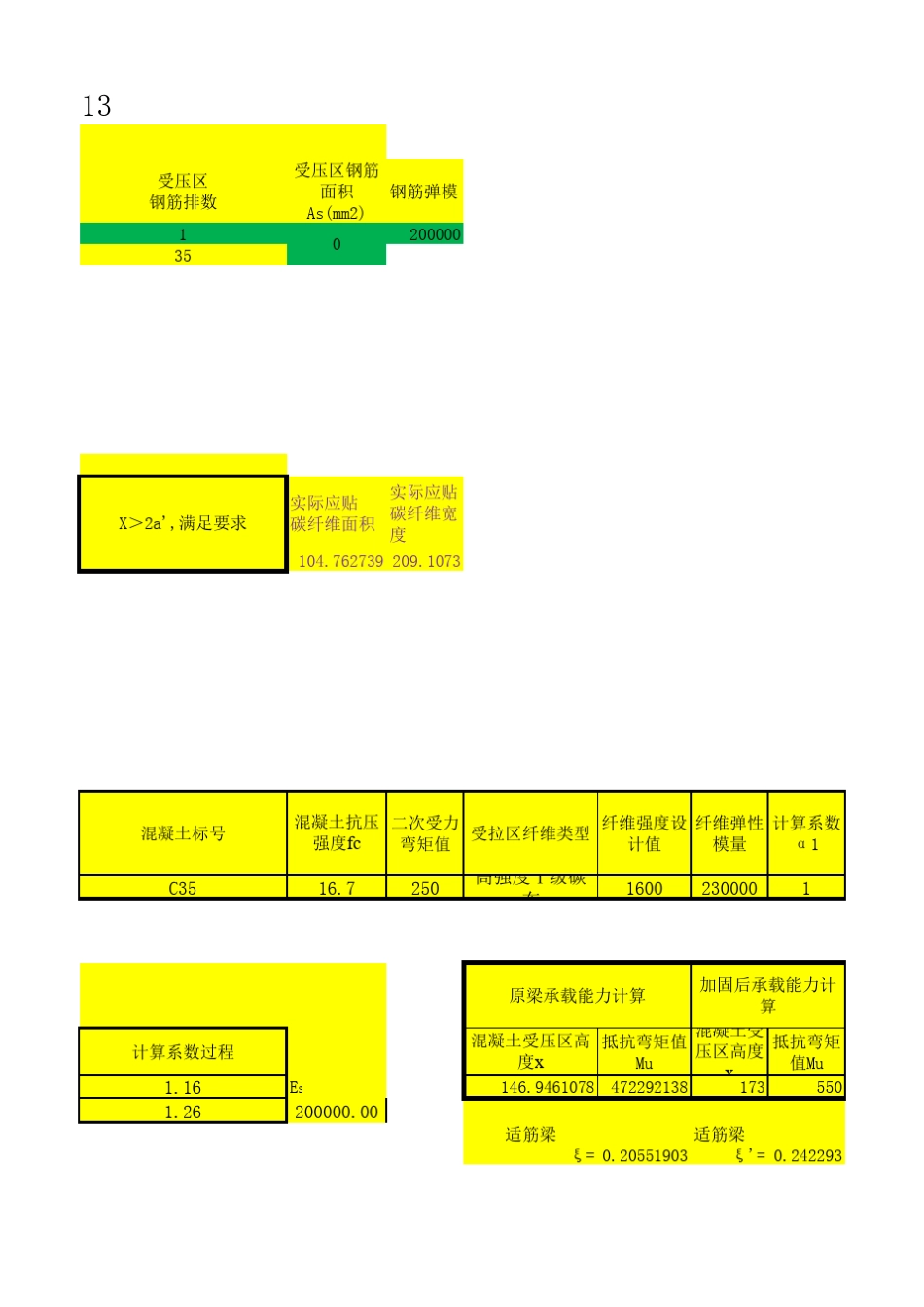 碳纤维加固计算表格—国标GB50367版_第3页
