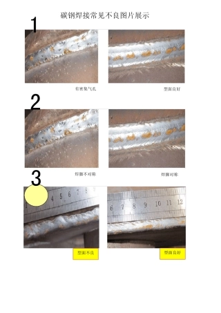 碳钢常见焊接不良图片展示