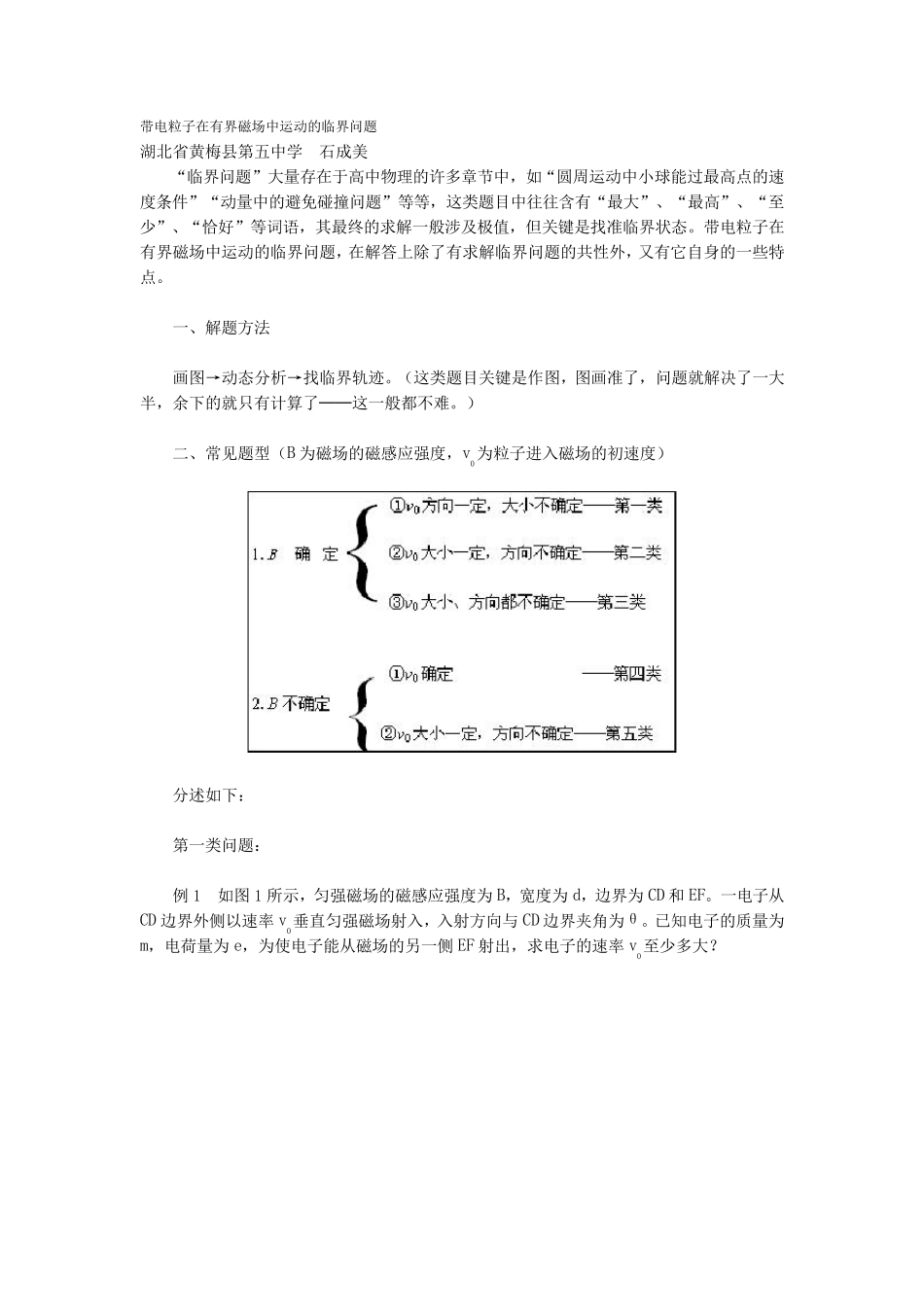 磁场临界问题_第1页