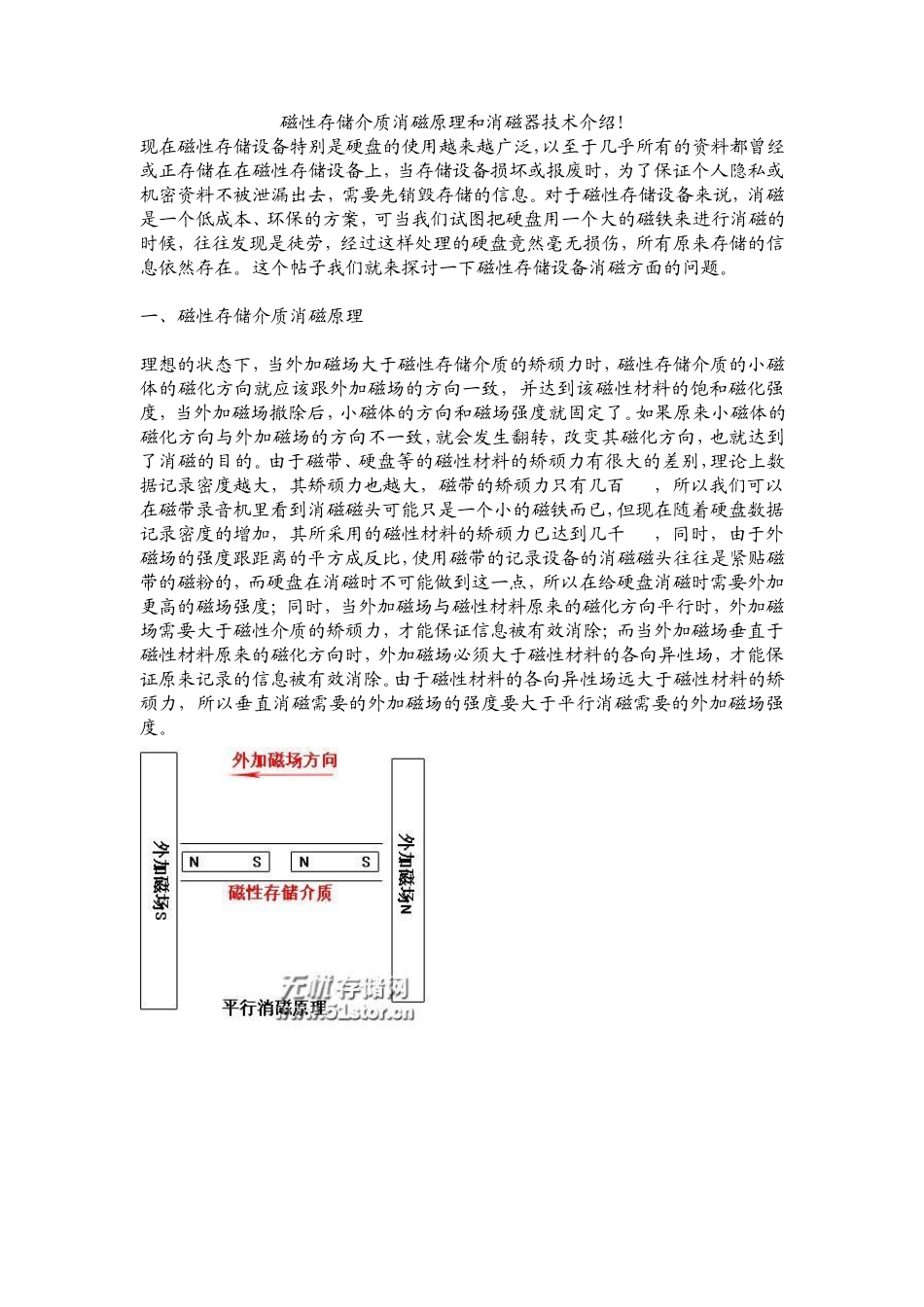磁性存储介质消磁原理和消磁器技术介绍_第1页
