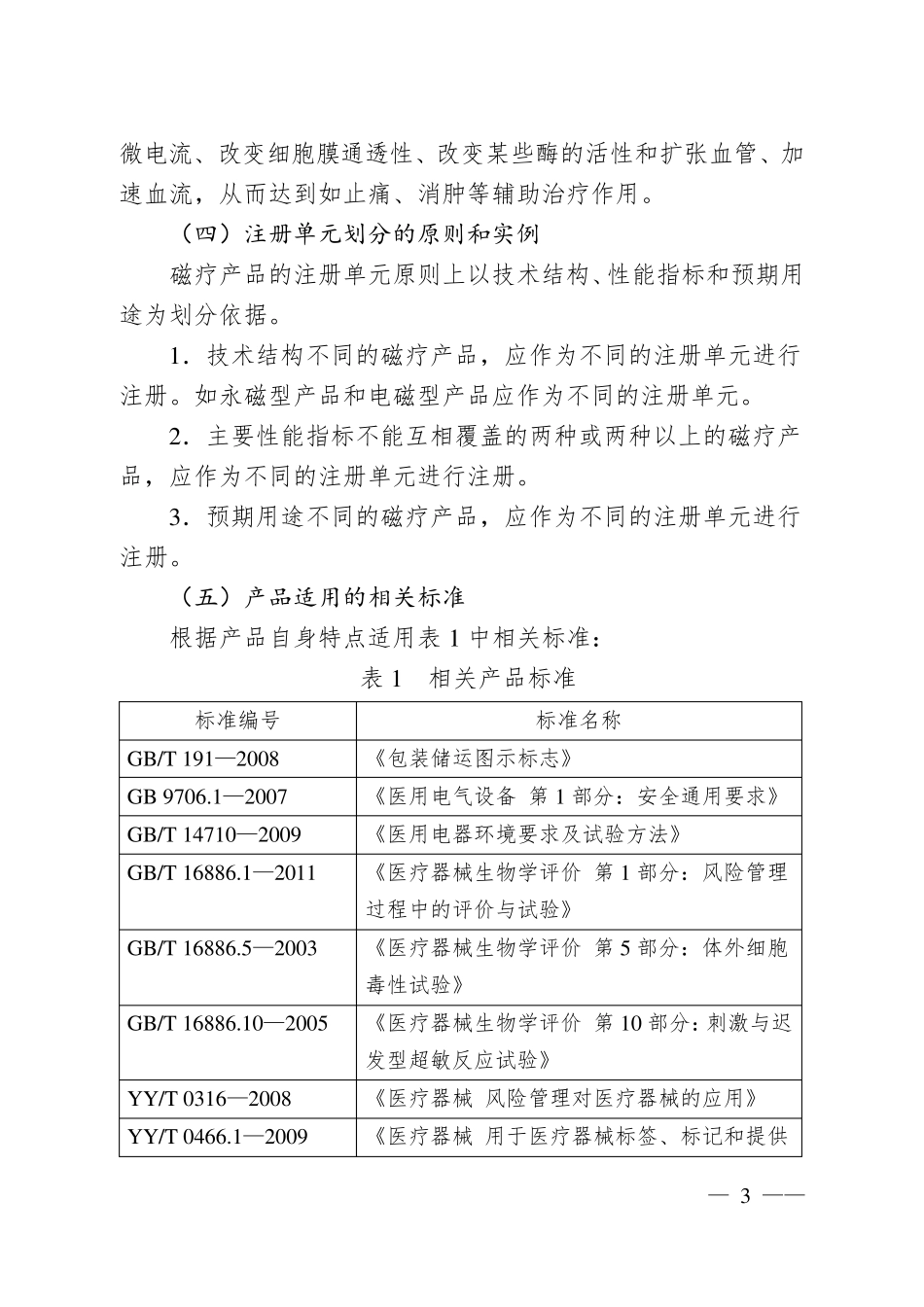 磁疗产品注册技术审查指导原则(2016年修订版)_第3页