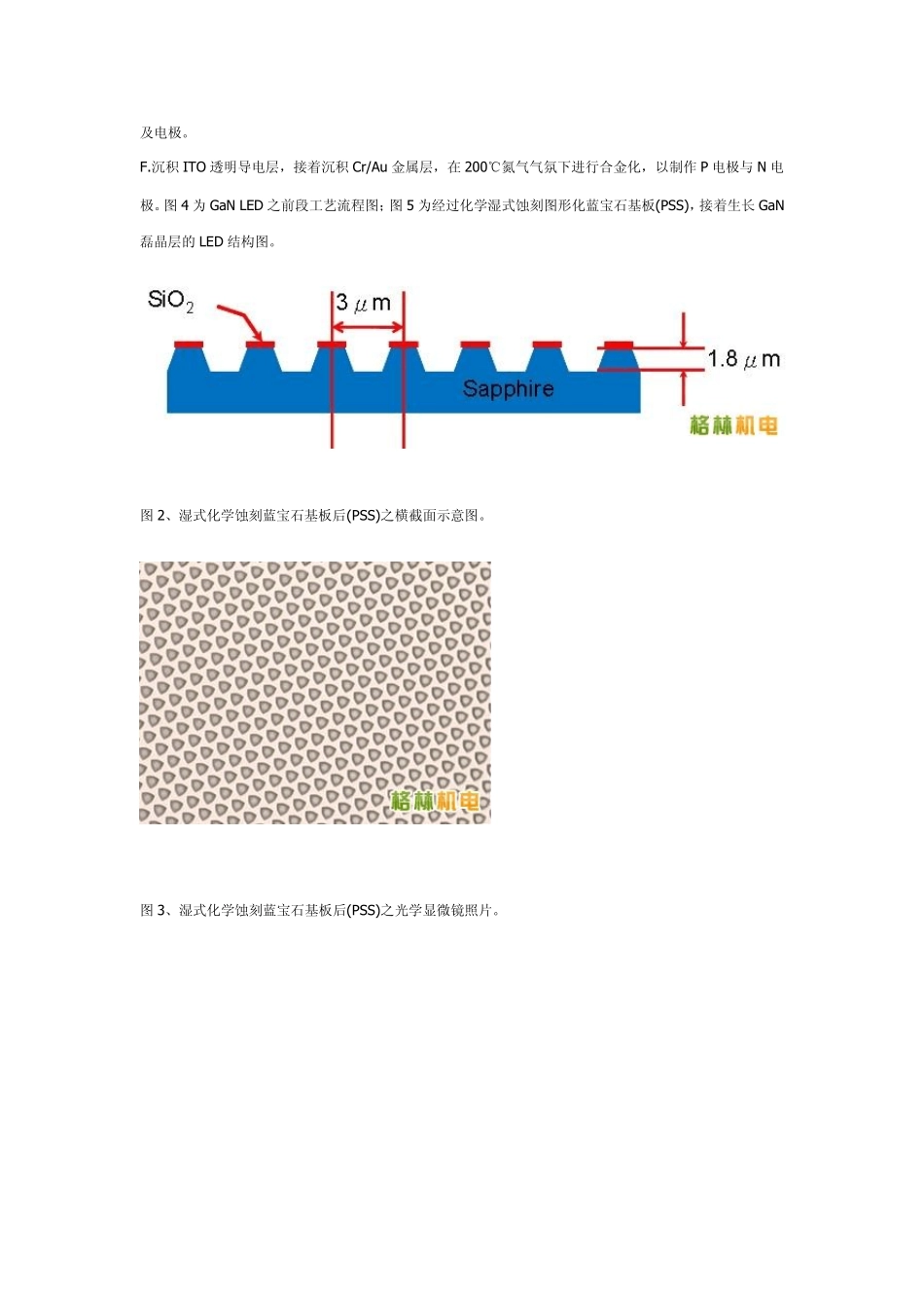 磊晶前蓝宝石基板之蚀刻图形化(PPS)工艺_第3页