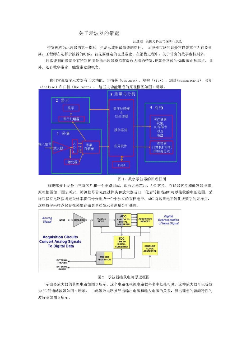 示波器基础系列之一关于示波器的带宽_第1页
