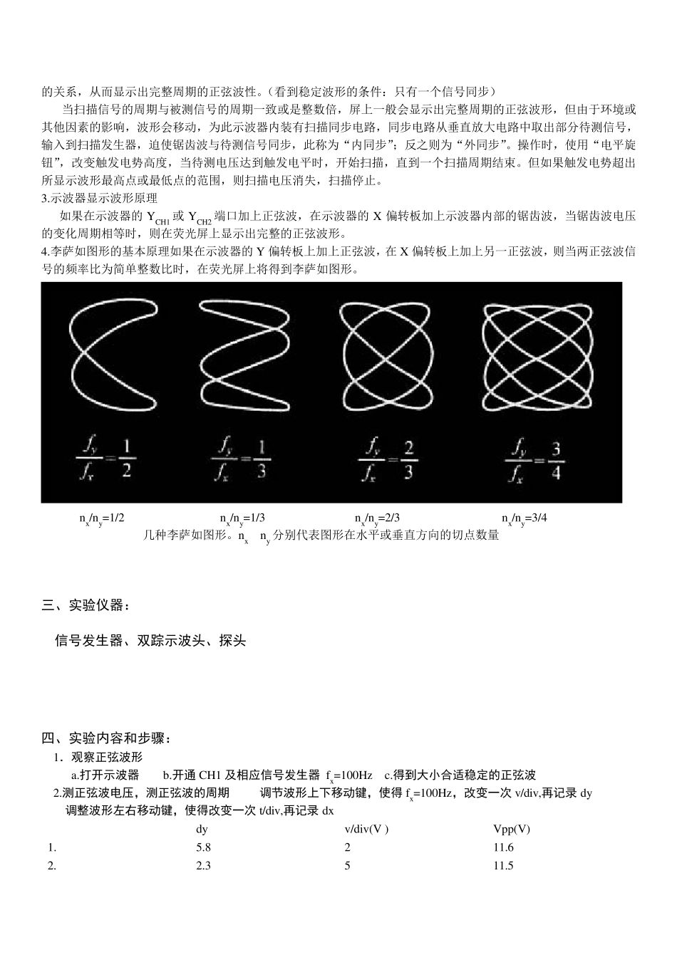 示波器的使用实验报告_第3页