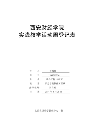 社会实践软件技术