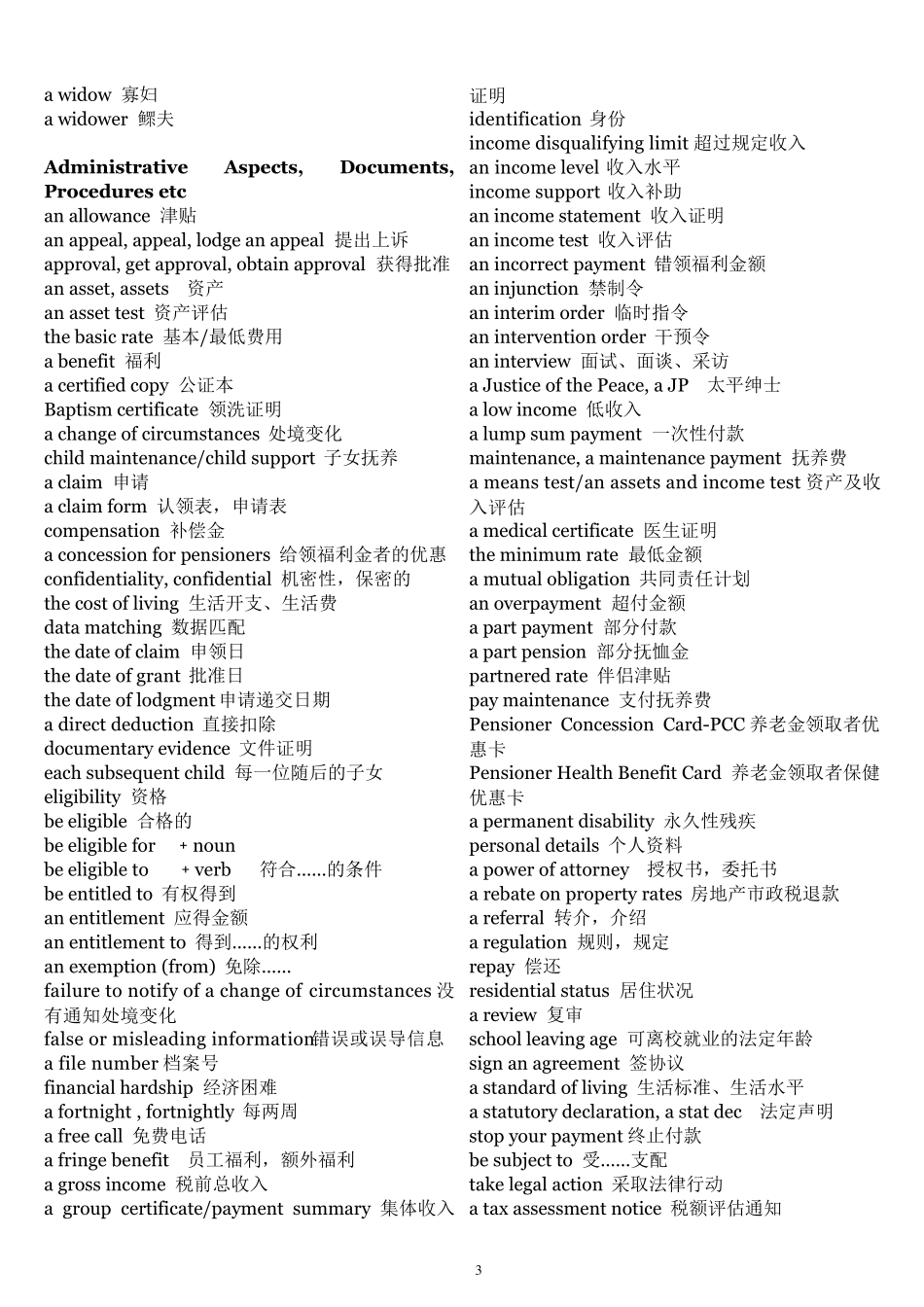 社会福利专业词汇social_welfare_terminology_第3页