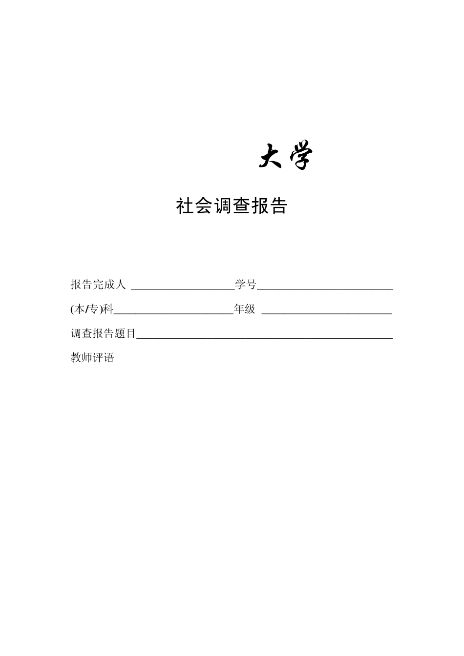 社会调查报告格式及内容要求_第2页