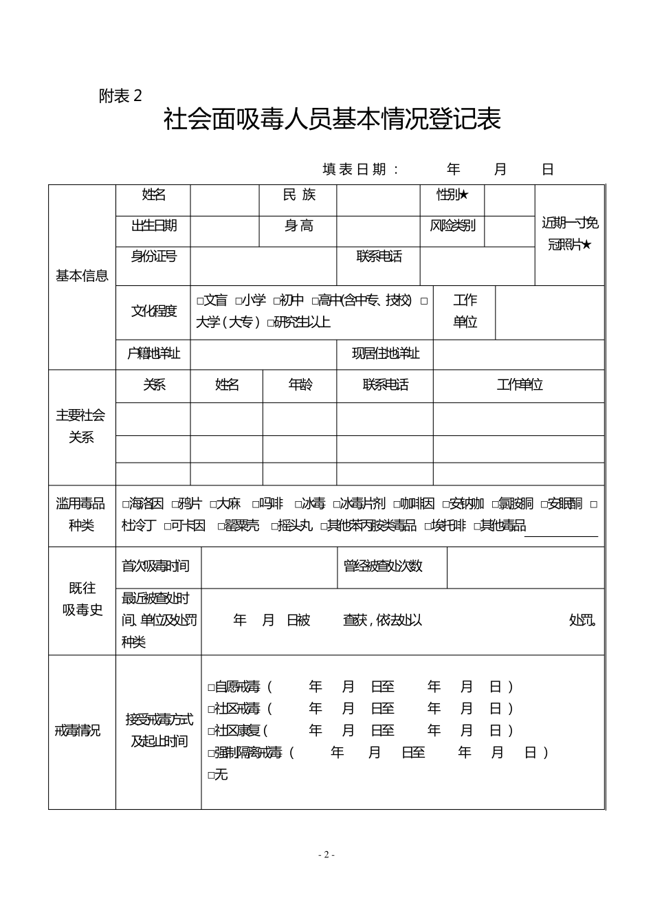 社会面吸毒人员风险分类评估审批表_第2页